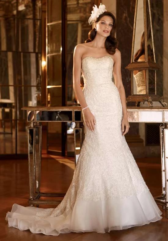 Extra Savings After Six Lace Over Charmeuse Gown SWG400