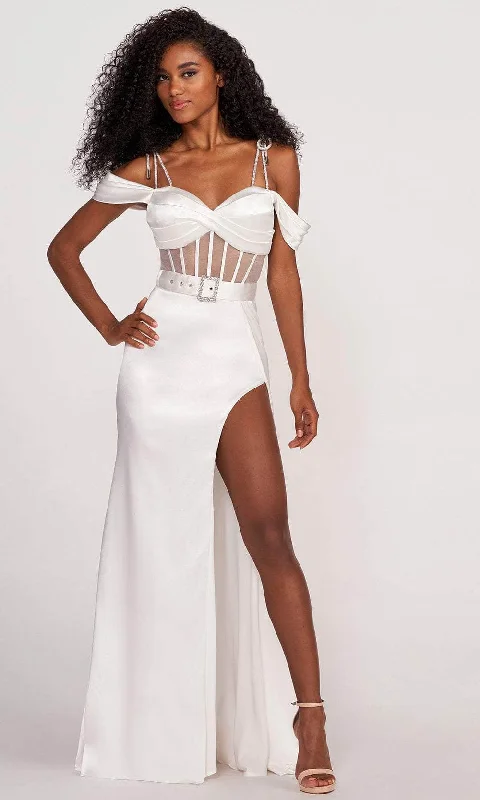 Price Fest Ellie Wilde EW34010 - Off Shoulder Corset Prom Dress