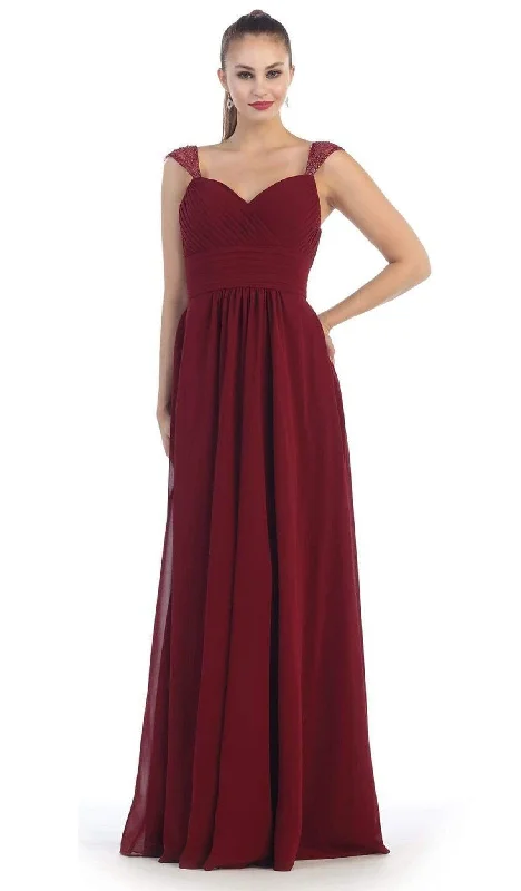 Act Fast May Queen - MQ1275B Pleated Sweetheart A-line Evening Dress