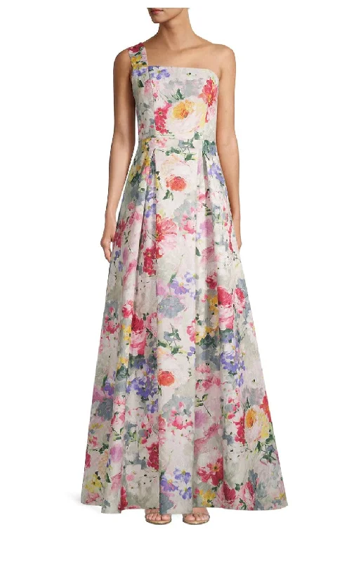 YEAR-End Sale Aidan Mattox Aidan Mattox One-Shoulder Jacquard Ball Gown, Size 4