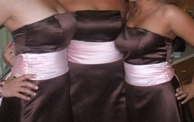 Year-End Sale Other Bill Levkoff Style 966 Brown with Pink Sash