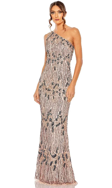 Clearance Items Mac Duggal 5976 - One-Sleeve Sequined Evening Dress