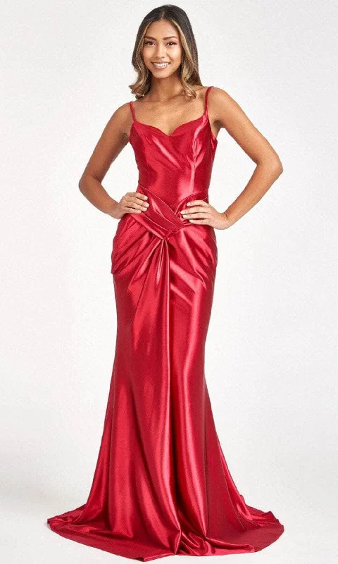 New Markdowns Elizabeth K GL3044 - Draped Satin Mermaid Prom Dress