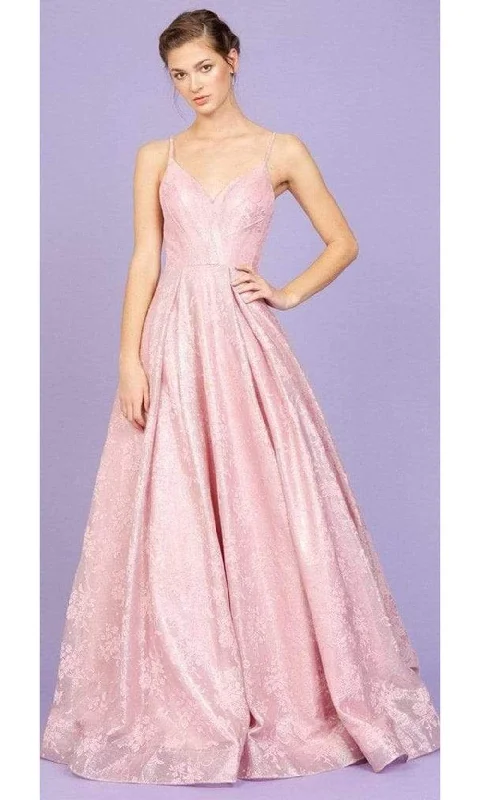Deal Alert Eureka Fashion - 9001 Floral V Neck A-Line Dress