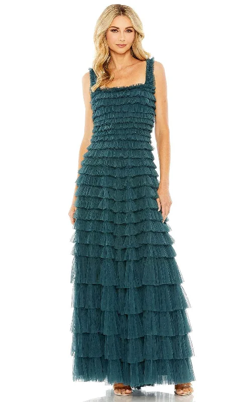 Weekend Deal Mac Duggal 8046 - Square Ruffled Evening Gown