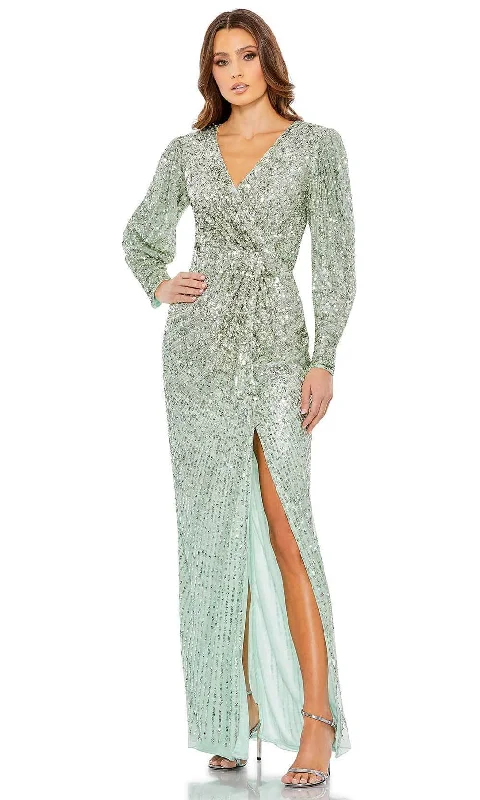 Overstock Mac Duggal 5638 - Sequin Long Sleeve Evening Dress