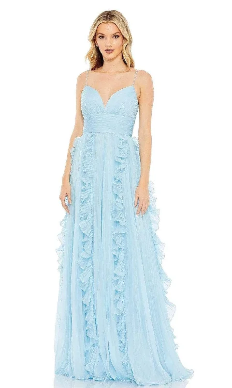 Season Finale Sale Ieena Duggal - 70172 Ruffle A-Line Gown