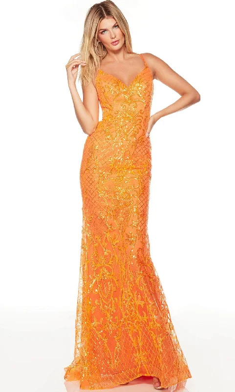 Year-End Sale Alyce Paris 61330 - Strappy Back Sequin Prom Gown