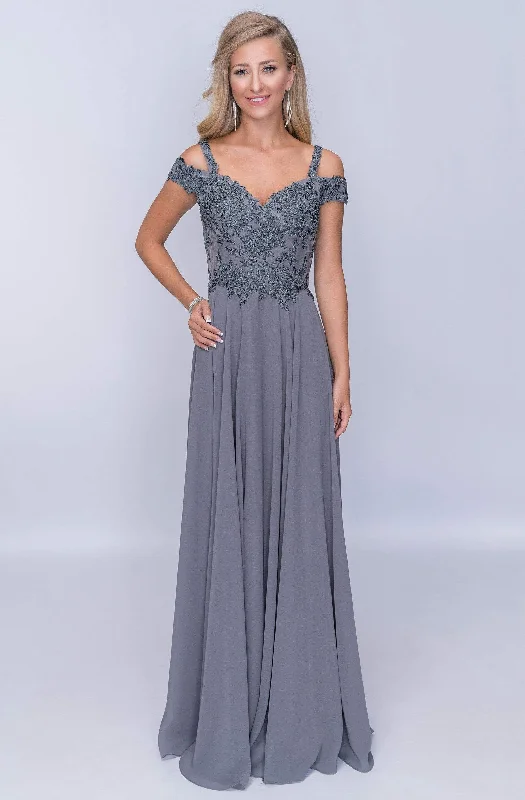 Savings Alert Nina Canacci - Embroidered A-Line Evening Dress M507 - 1 pc Grey In Size 20 Available Savings Alert Nina Canacci - Embroidered A-Line Evening Dress M507 - 1 pc Grey In Size 20 Available
