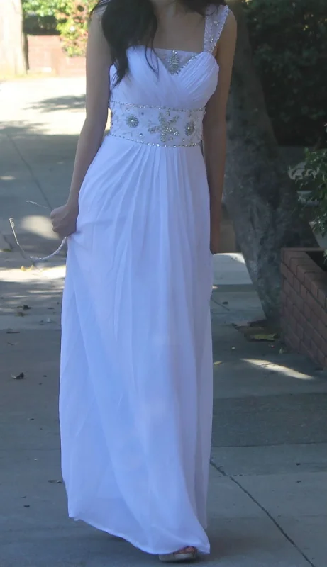 Today Only After Six Beautiful elegant empire waist white wedding gown