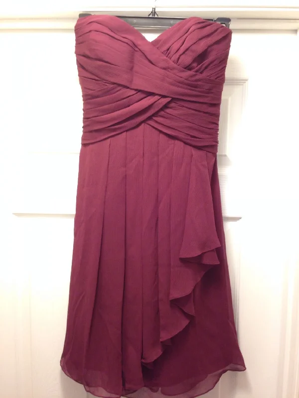 Buy More, Save More Other David's Bridal Short Crinkle Chiffon - Wine