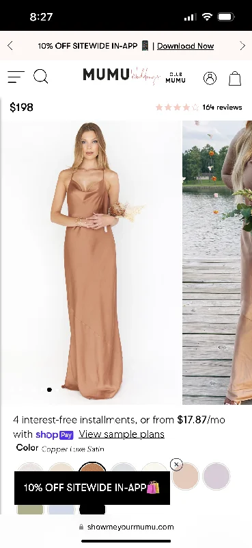 Weekend Special Show Me Your MuMu Tuscany maxi slip dress