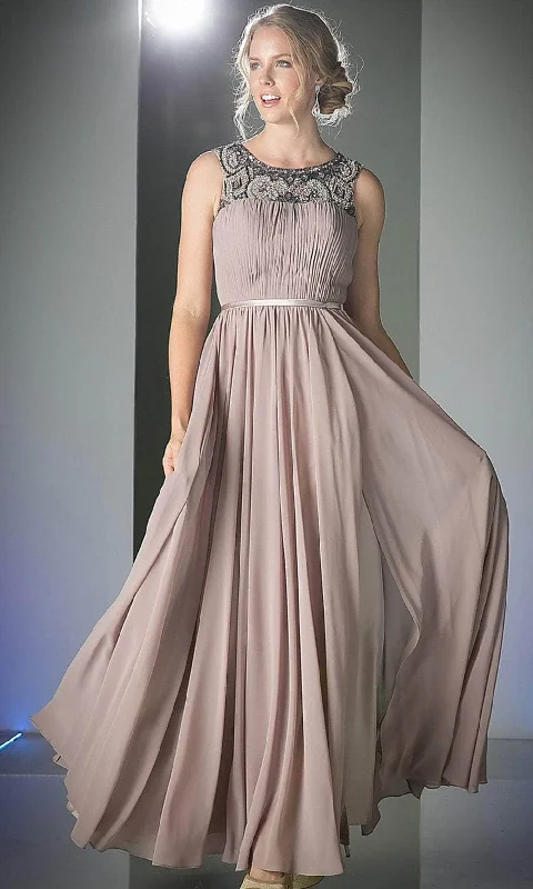 Daily Specials Ladivine 1588 - Embellished A-Line Evening Dress