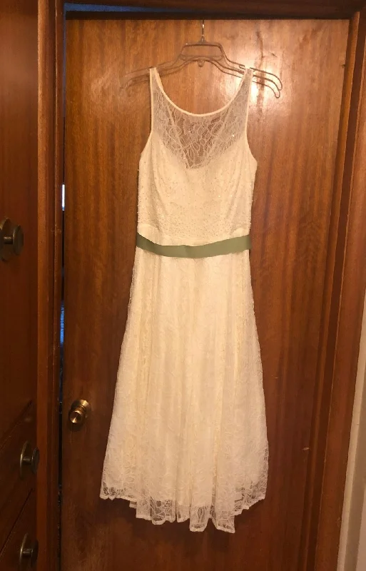 Huge Savings Aidan Mattox Elegant Illusion Straps and High-Neck A-Line