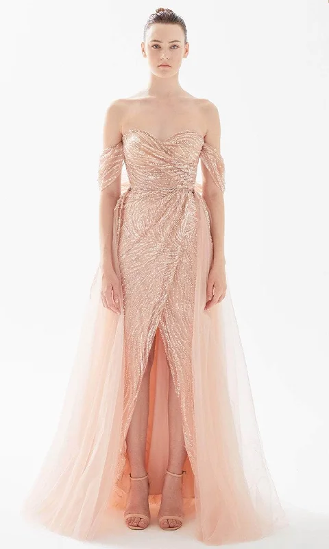 Special Buy Tarik Ediz 98309 - Jewel Embroidered Strapless Evening Gown