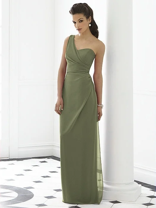 Final Markdown Other Moss After Six One Shoulder Gown 6646 sz 10