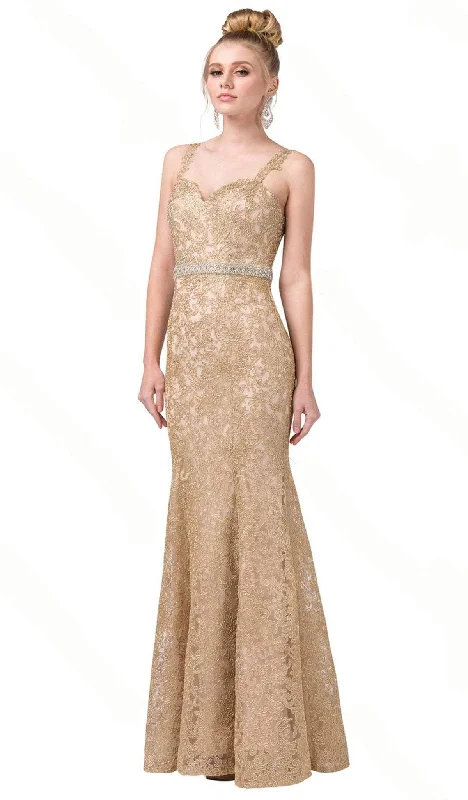 Great Bargains Dancing Queen - 2724 Embroidered Sweetheart Trumpet Prom Dress