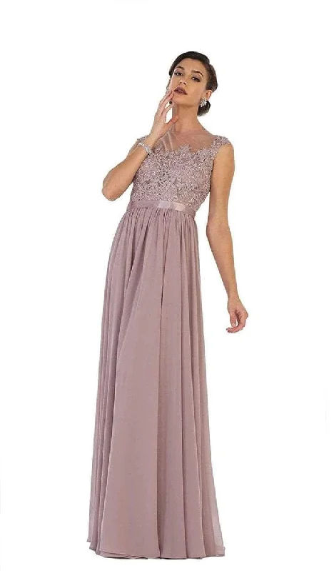 Big Discounts May Queen - Illusion Jewel A-Line Evening Dress