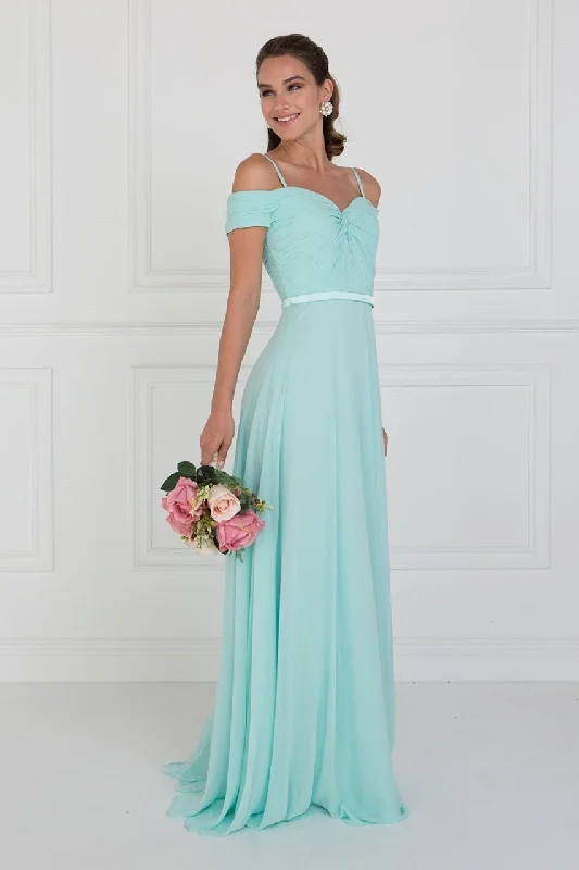 Price Drop Elizabeth K - GL1523 Off Shoulder Twisted Affordable Prom Gown