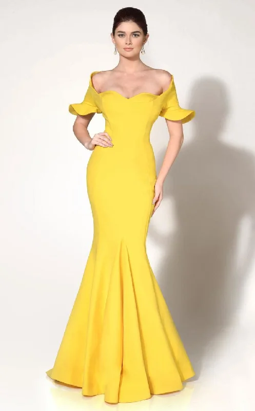 Quick Sale MNM Couture - Ruffle Accented Mermaid Dress 2144A