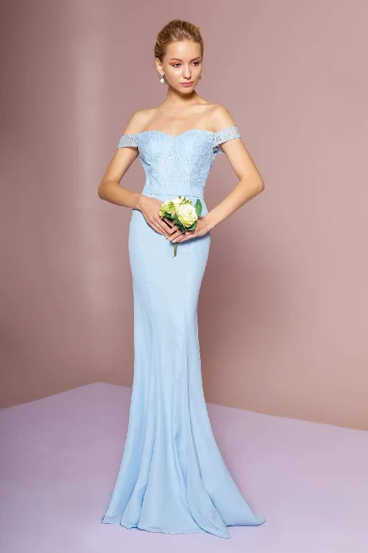 Price Rollback Elizabeth K - GL2697 Off Shoulder Lace Bodice Mermaid Gown