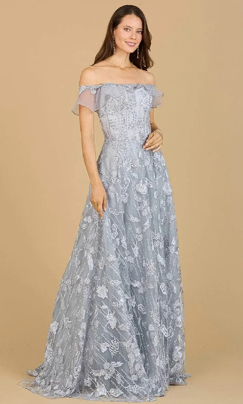 Super Bargain Lara Dresses 29189 - Off-Shoulder Beaded Gown