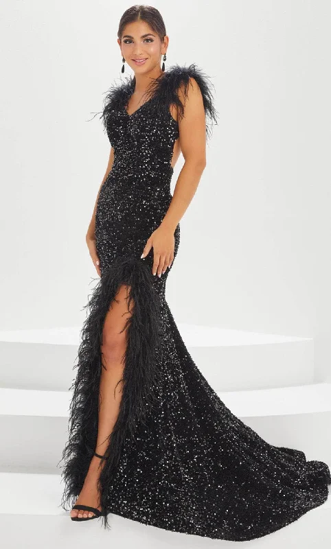 Don’t Miss Out Tiffany Designs by Christina Wu 16004 - Sequined Evening Gown