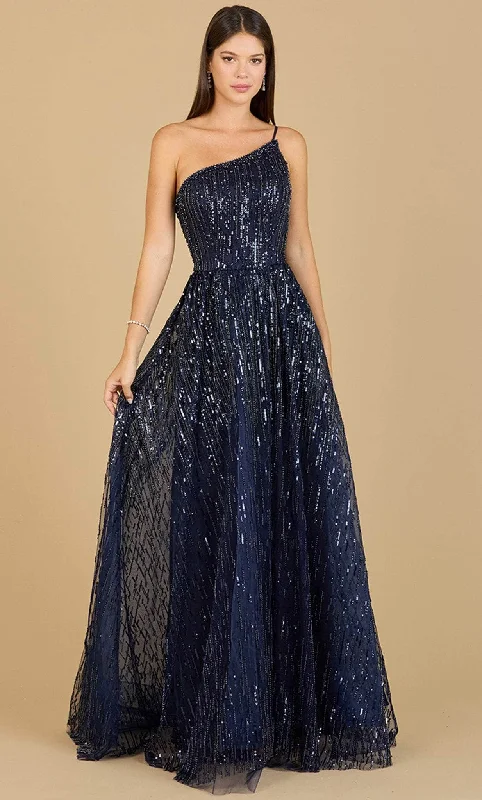 Crazy Savings Lara Dresses 29194 - One Shoulder Ornate Evening Dress