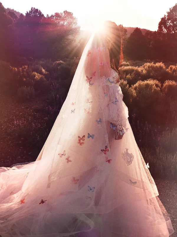 Reduced Prices Lauren Elaine Butterfly Kaleidoscope Veil