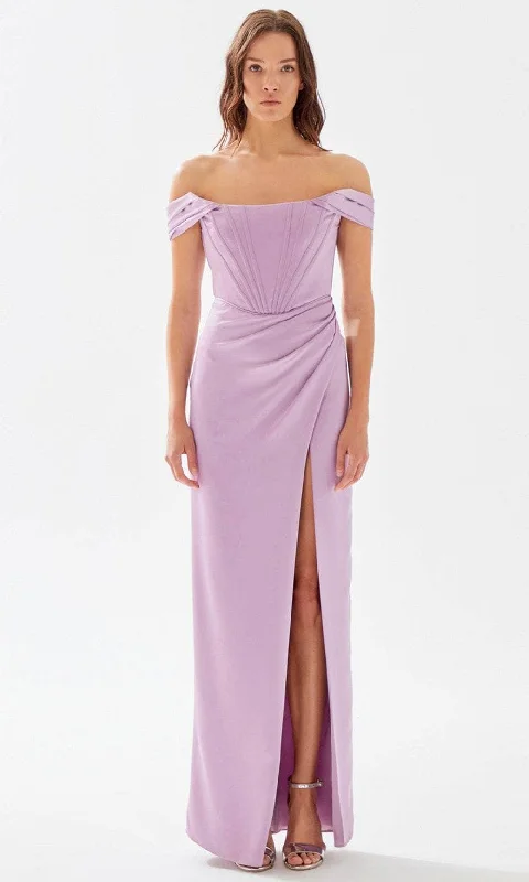 Inventory Reduction Tarik Ediz 52018 - Off Shoulder Corset Prom Dress