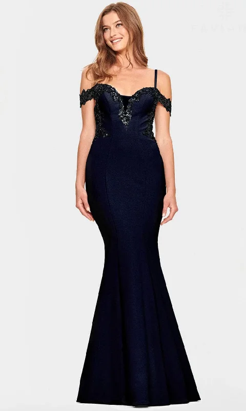 Buy Now Faviana S10866 - Off Shoulder Sweetheart Trumpet Gown