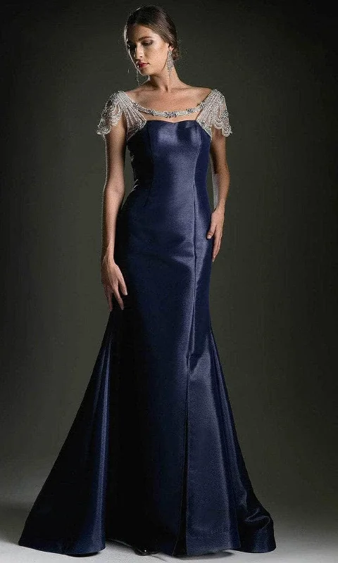 Buy More, Save More Andrea and Leo A5007 - Beaded Scoop Neck Cutout Evening Dress