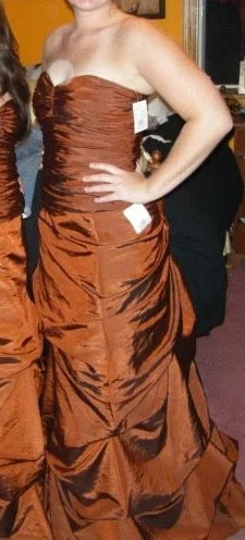 Price Blitz Other Copper colored bridesmaid dress. 2 piece. skirt an