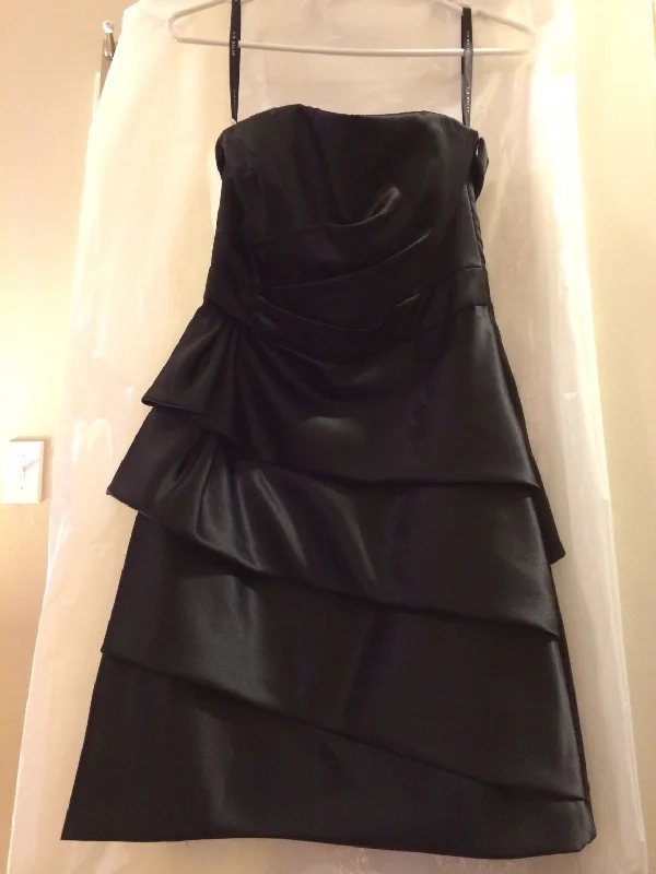 Fantastic Deals After Six After Six Black Strapless Bridesmaid Dress - AS659