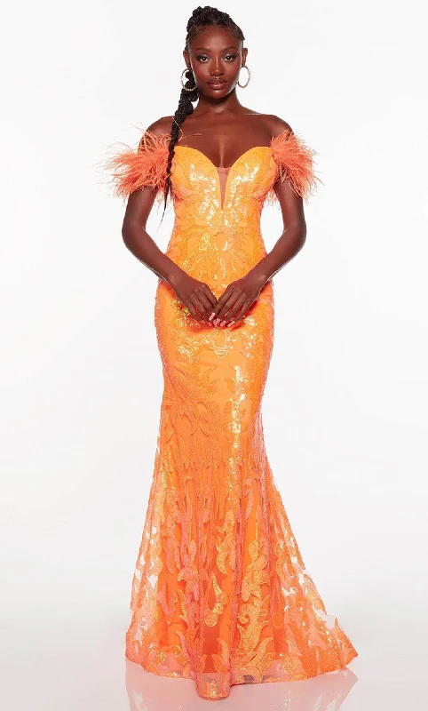 While Supplies Last Alyce Paris 61331 - Plunging Sweetheart Sequin Classic Prom Gown