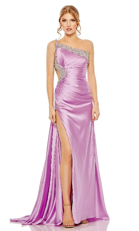 Super Deal Mac Duggal 68447 - Satin Long Greek Goddess Gown