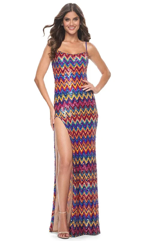Limited Time La Femme 32006 - Sequin Sleeveless Fitted Bodice Prom Dress