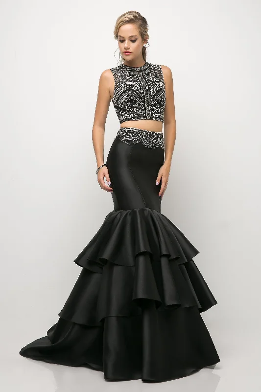 New Markdowns Tiered Two-Piece Mermaid Dress by Cinderella Divine 83903