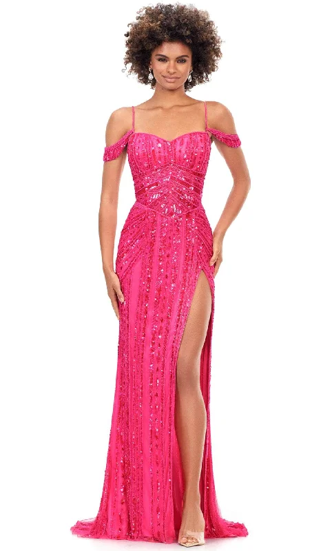 Lowest Price Ashley Lauren 11257 - Sweetheart Off- Shoulder Evening Gown