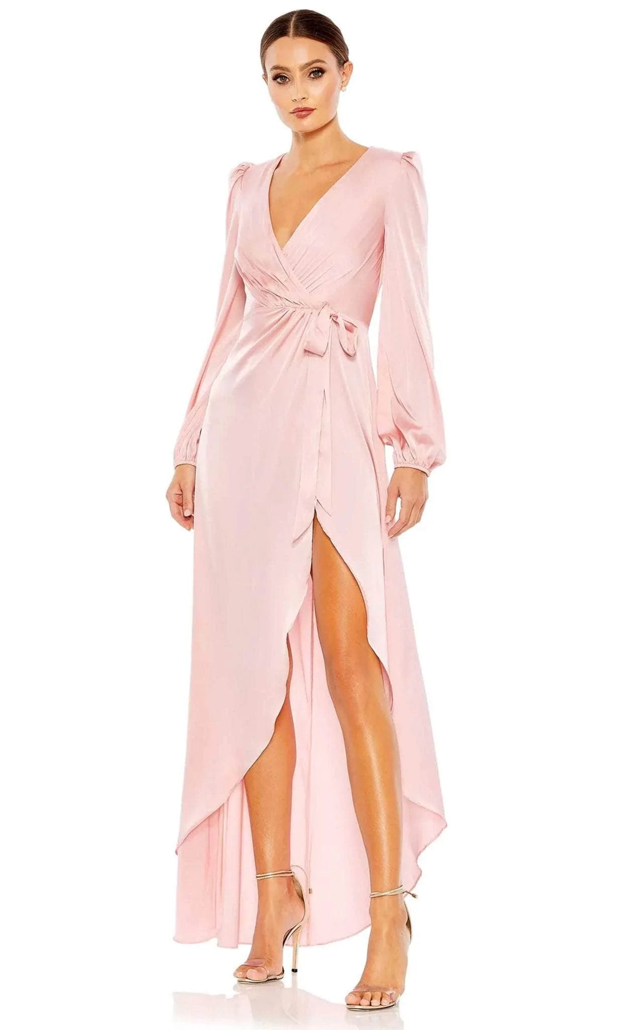 Special Savings Ieena Duggal 55624 - Bow-Tied Waist Formal Dress