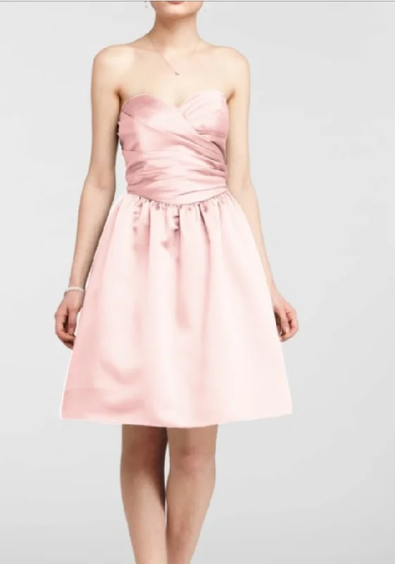 Special Price Other Davids Bridal Satin Petal Pink Sweetheart rouched