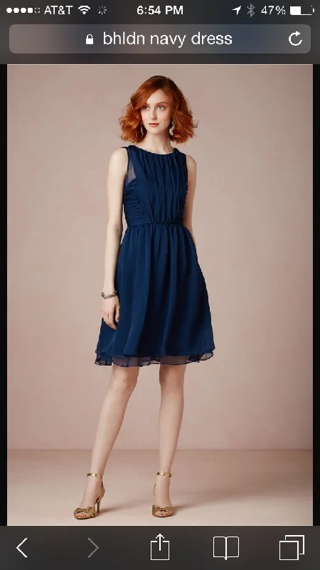 Today’s Special Other Bhldn Navy Chiffon Daylily Dress