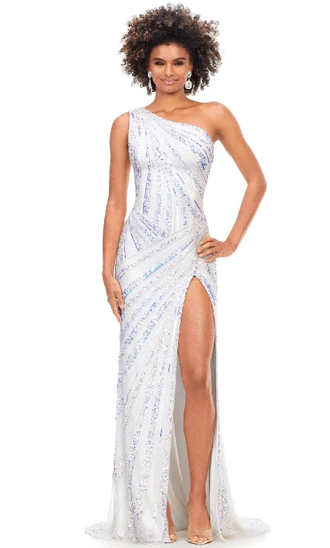 Grand Opening Sale Ashley Lauren 11244 - One Shoulder Beaded Evening Gown