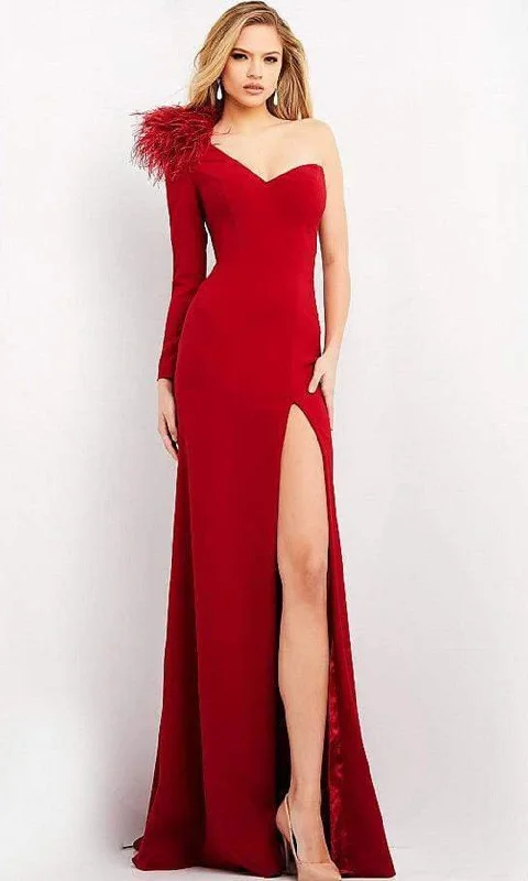 Lowest Prices Jovani - 06444 Asymmetric Sweetheart High Slit Gown