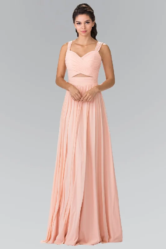 Special Price Elizabeth K - GL2366 Ruched Sweetheart Bodice Long Chiffon Gown