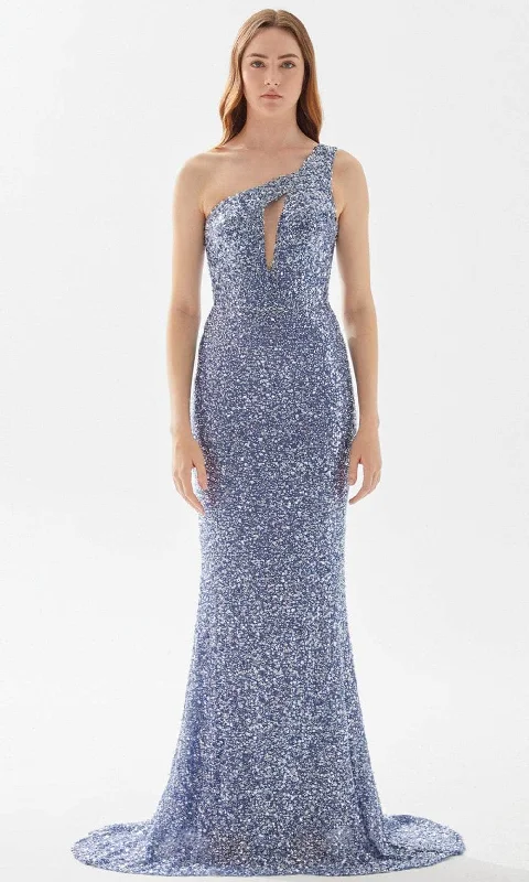 Deal Explosion Tarik Ediz 52064 - One Shoulder Sequin Prom Gown