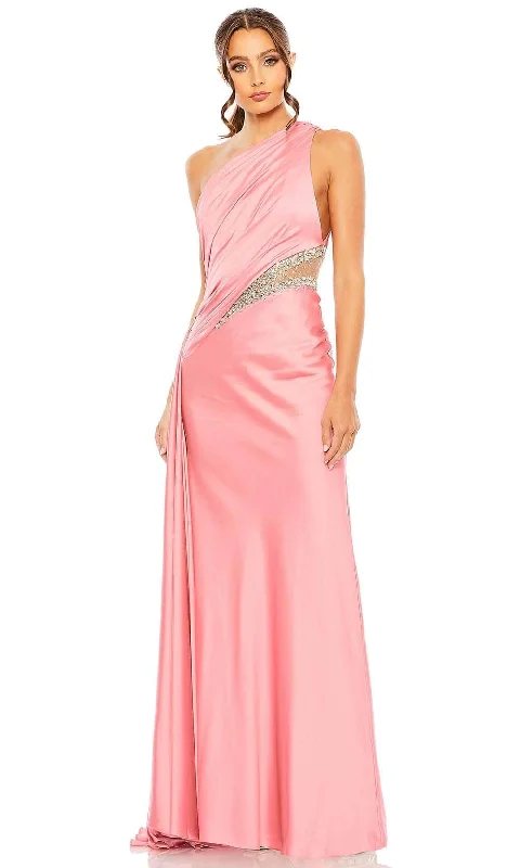 Major Savings Mac Duggal 2210 - One Shoulder Satin Prom Dress