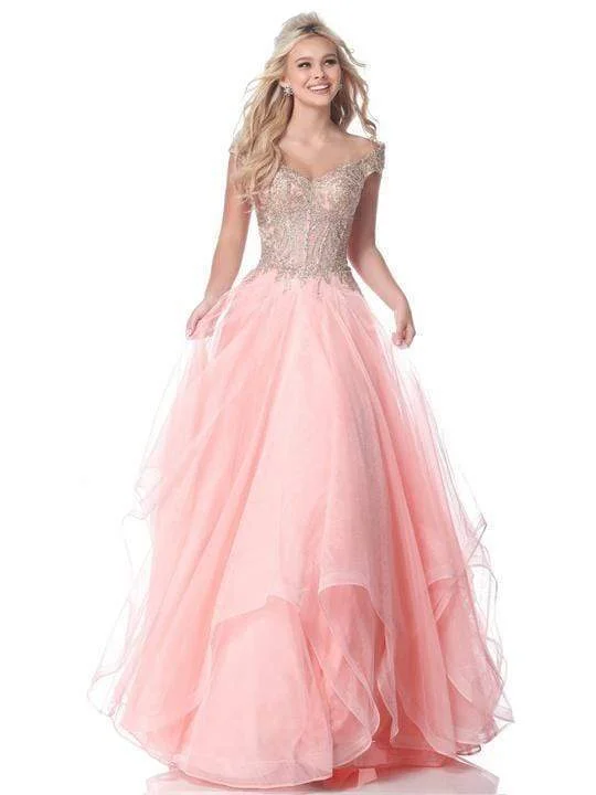 Referral Discount Sherri Hill - Lace Appliqued Corset Tiered A Line Dress 51614 - 1 pc Blush/Gold In Size 6 Available Referral Discount Sherri Hill - Lace Appliqued Corset Tiered A Line Dress 51614 - 1 pc Blush/Gold In Size 6 Available