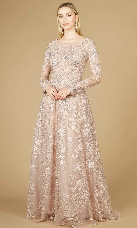 Steals and Deals Lara Dresses 29240 - Beaded Laced Semi-Ballgown