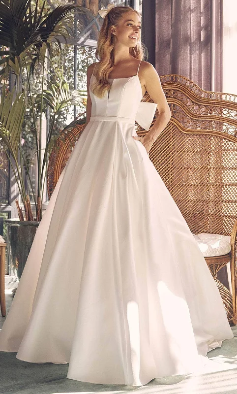 Epic Deals Nox Anabel JE968 - Bow-Detailed Back Full Volume Gown